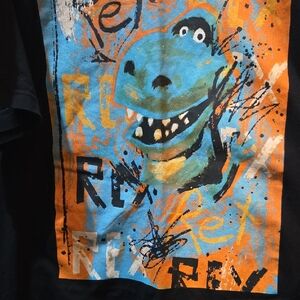 Disney Short Sleeve T‑Shirt with Blue & Orange Dino Graphic